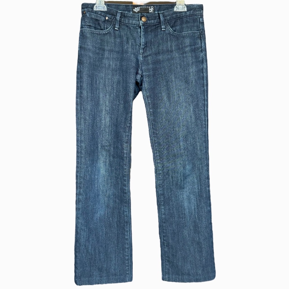 Gold Sign Low Rise‎ Dark Wash Jeans Sz 27